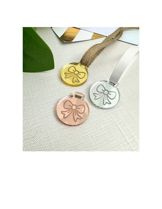 Mirror Bow Planner Charm