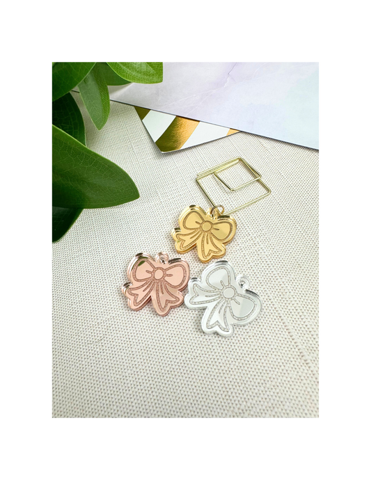 Mirror Bow Planner Charm